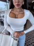 PUSH-UP top "OPULENCE VD73" - WHITE
